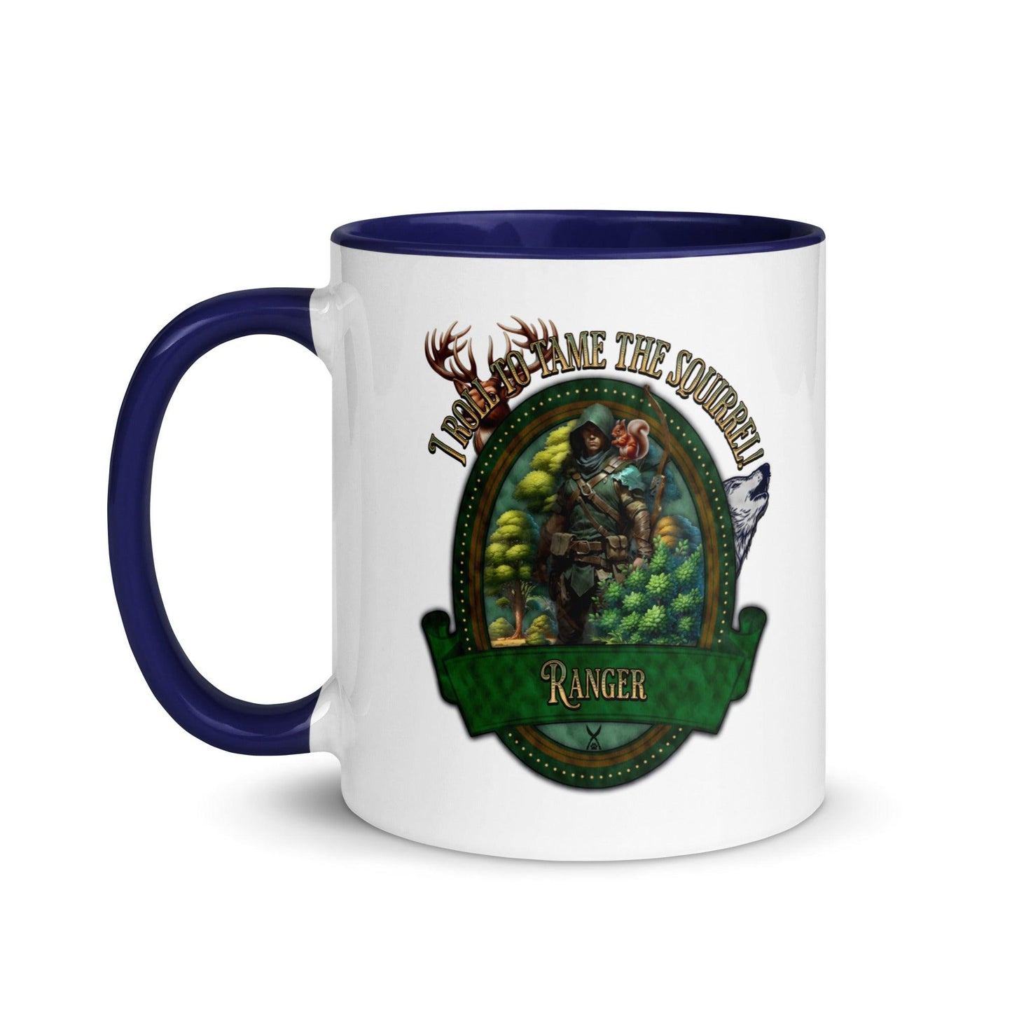 EYNA Emporium - "I Roll to Tame the Squirrel" Ranger Two-Toned Mug