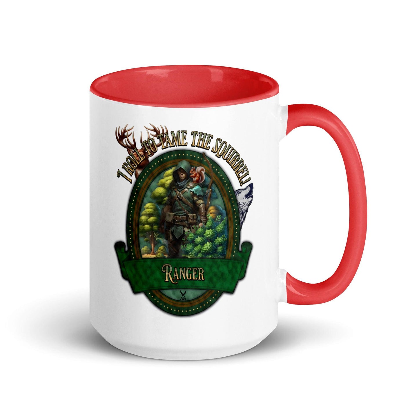 EYNA Emporium - "I Roll to Tame the Squirrel" Ranger Two-Toned Mug