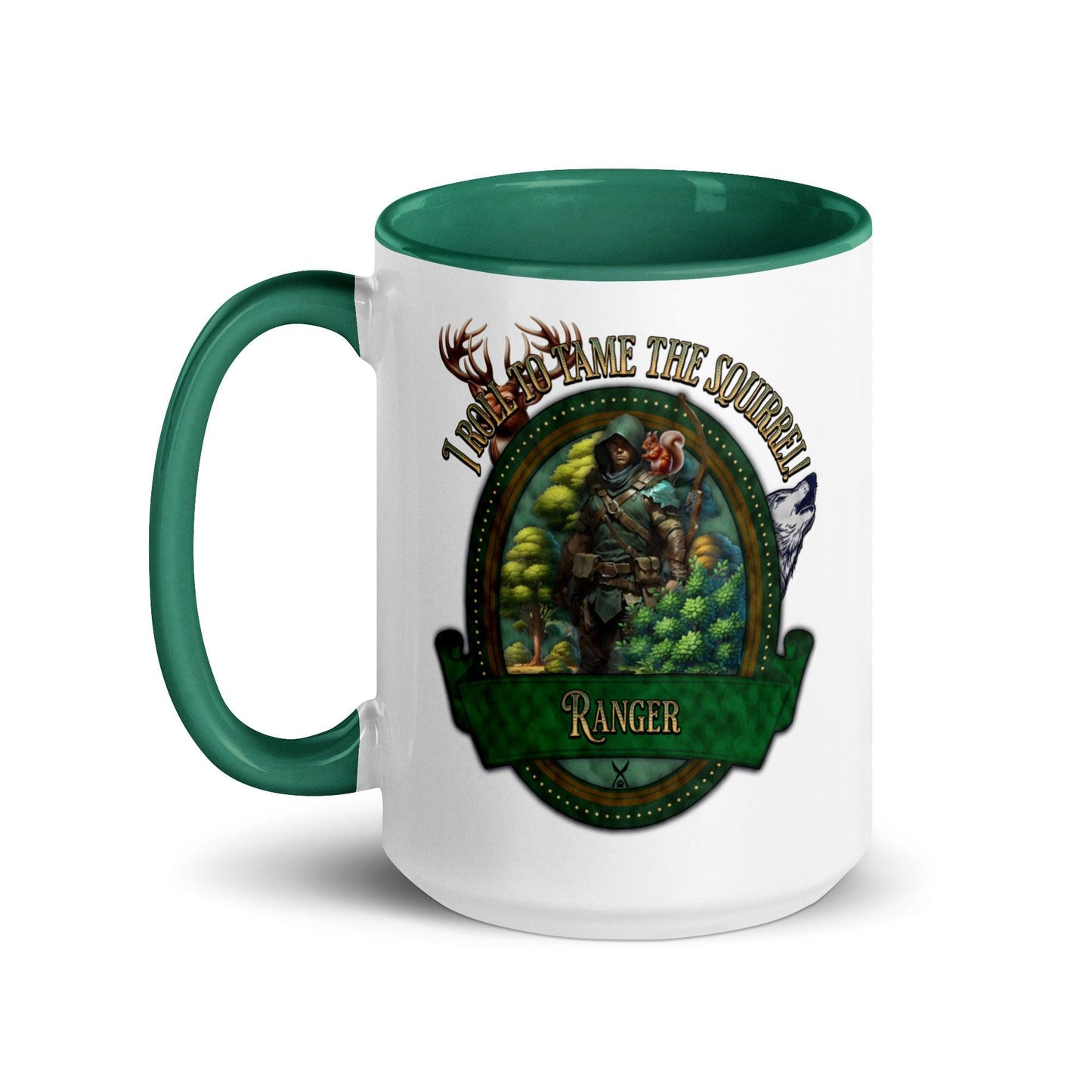 EYNA Emporium - "I Roll to Tame the Squirrel" Ranger Two-Toned Mug