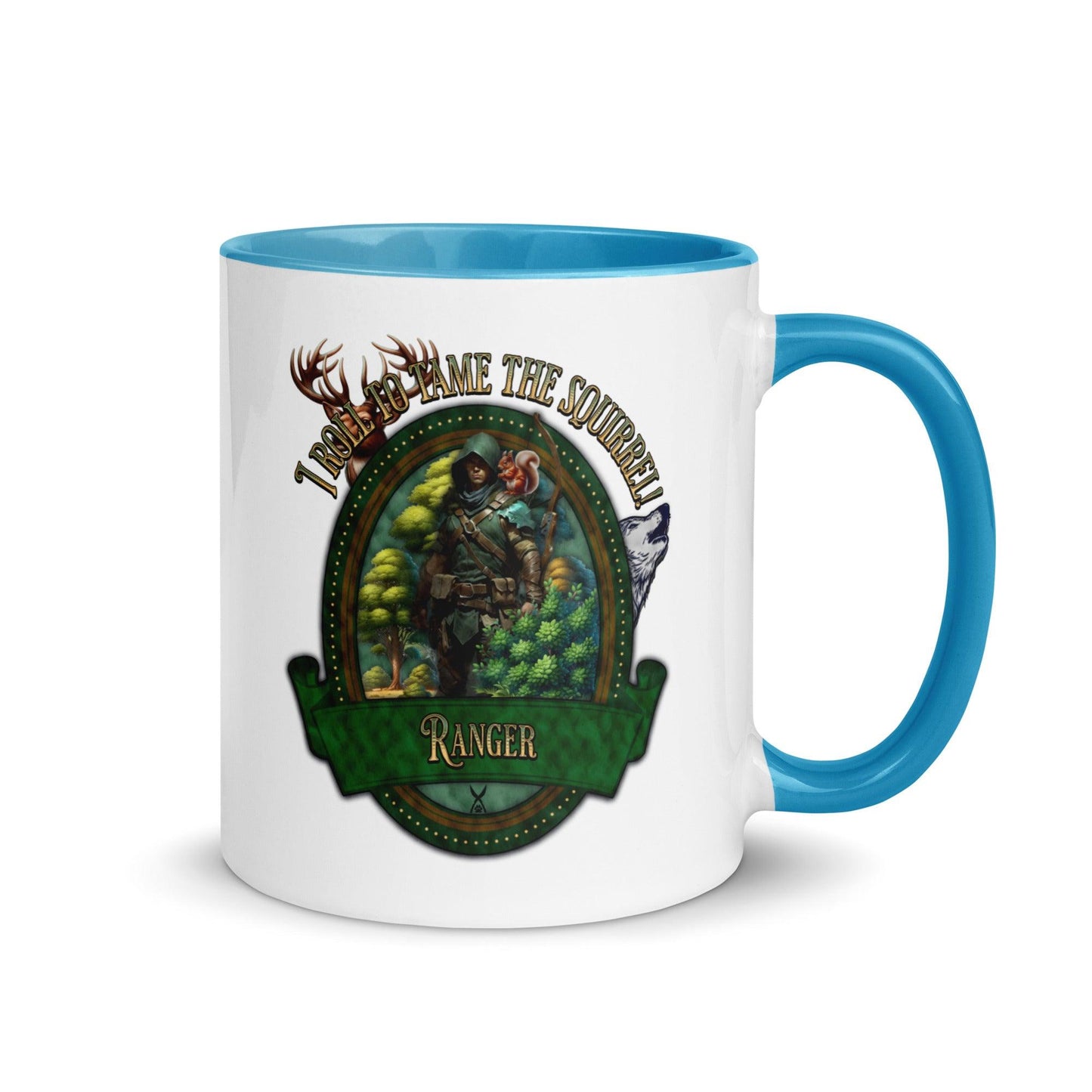 EYNA Emporium - "I Roll to Tame the Squirrel" Ranger Two-Toned Mug