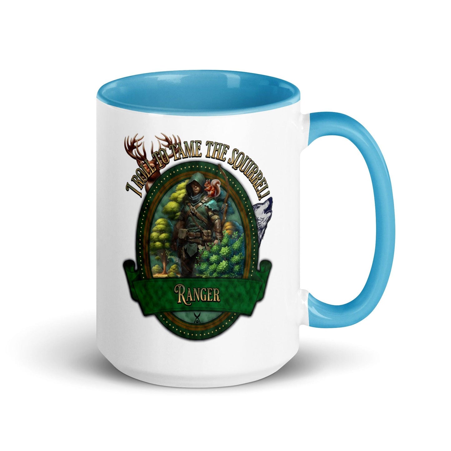 EYNA Emporium - "I Roll to Tame the Squirrel" Ranger Two-Toned Mug