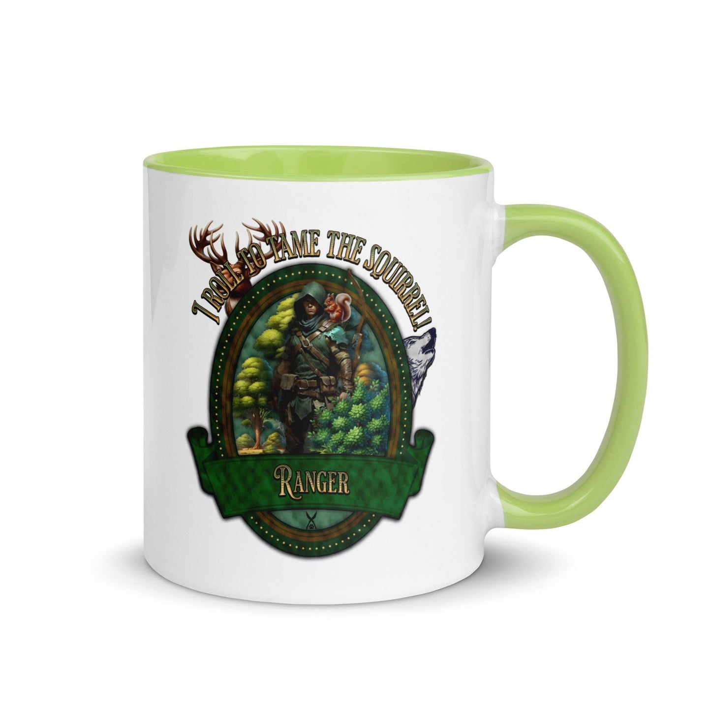 EYNA Emporium - "I Roll to Tame the Squirrel" Ranger Two-Toned Mug