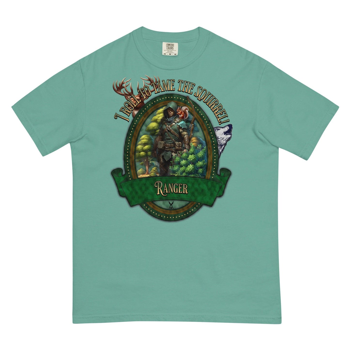 EYNA Emporium - "I Roll to Tame the Squirrel" Ranger Unisex Heavyweight T-Shirt