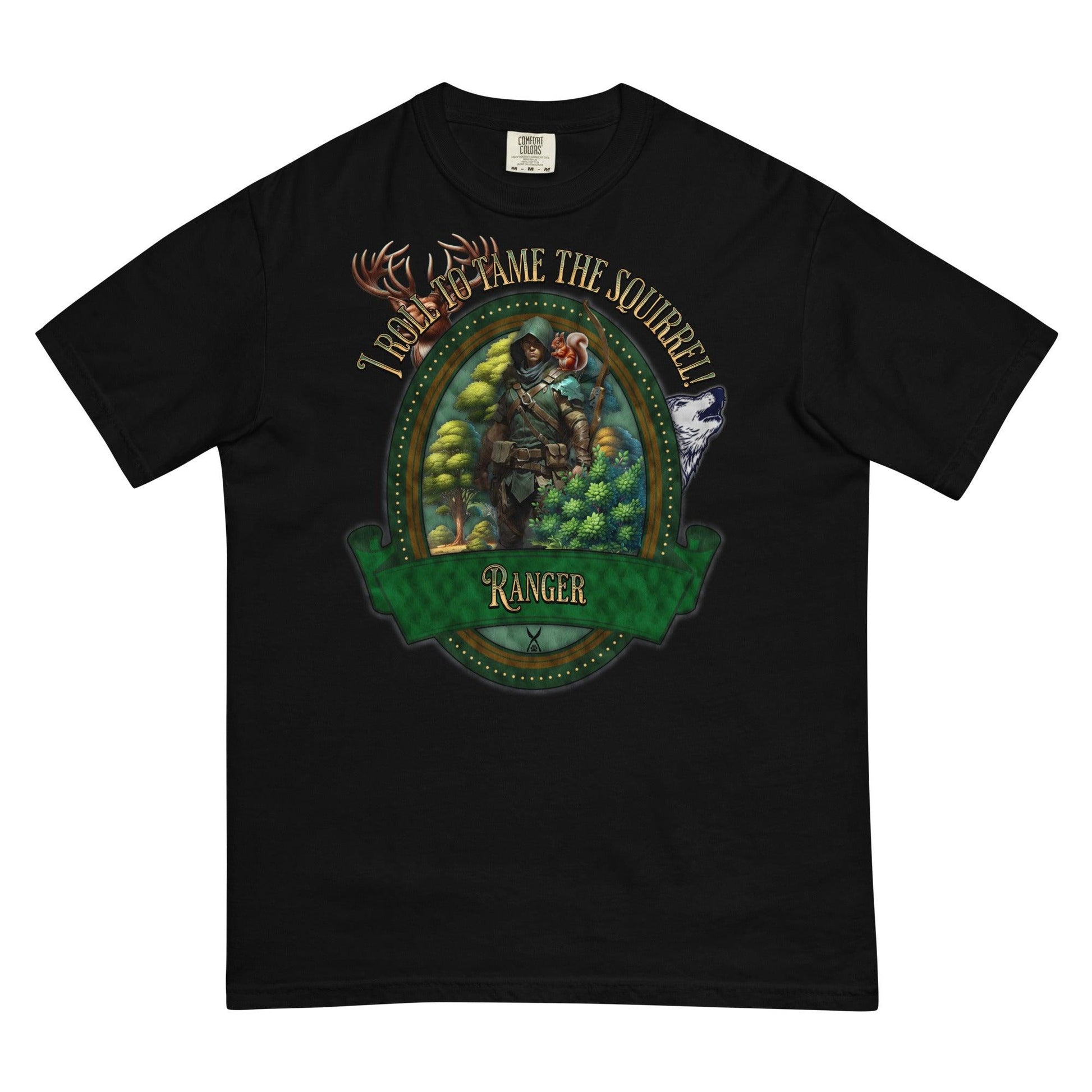 EYNA Emporium - "I Roll to Tame the Squirrel" Ranger Unisex Heavyweight T-Shirt