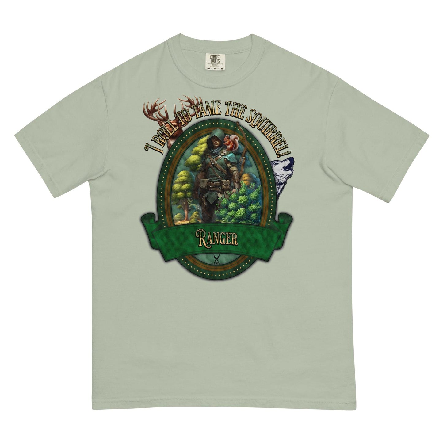 EYNA Emporium - "I Roll to Tame the Squirrel" Ranger Unisex Heavyweight T-Shirt