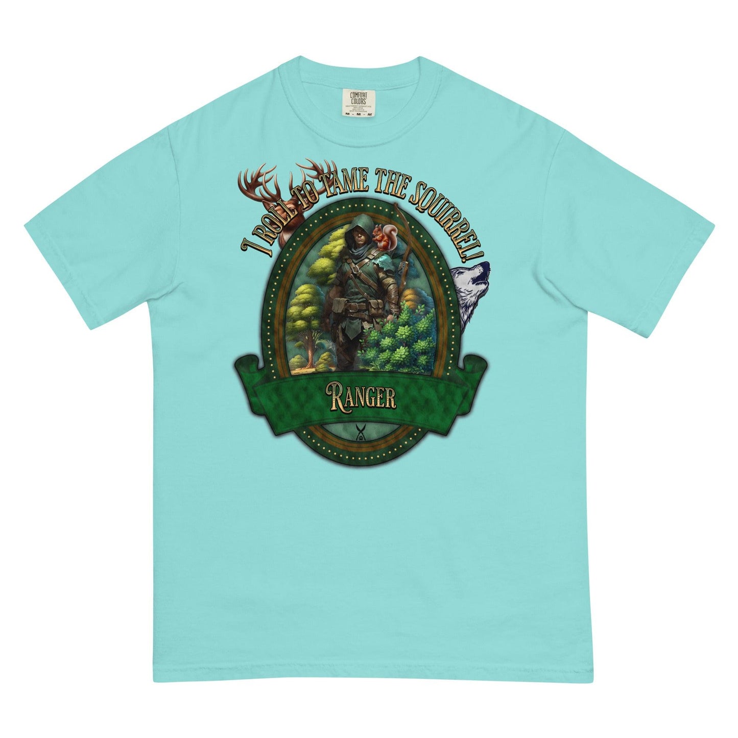 EYNA Emporium - "I Roll to Tame the Squirrel" Ranger Unisex Heavyweight T-Shirt