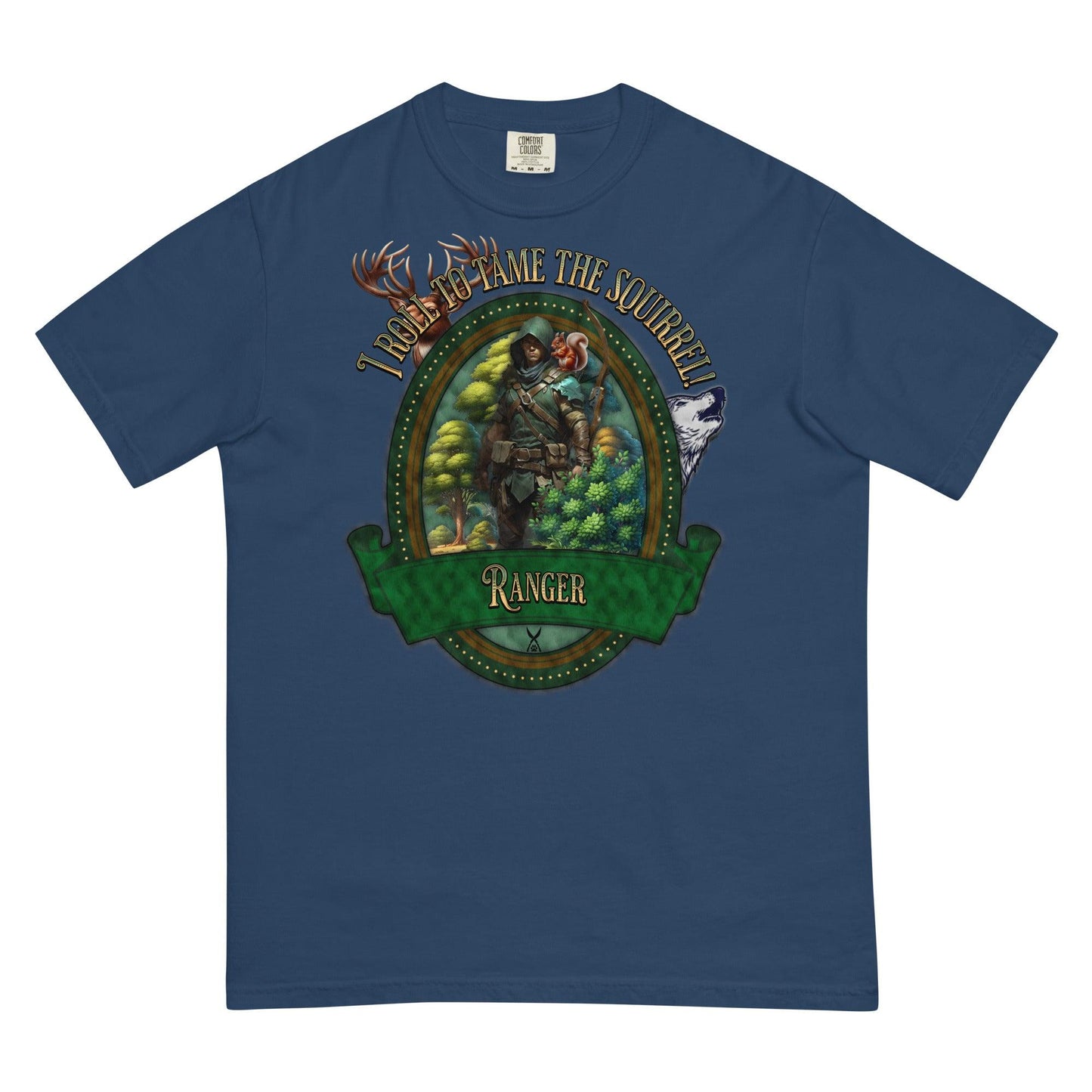 EYNA Emporium - "I Roll to Tame the Squirrel" Ranger Unisex Heavyweight T-Shirt