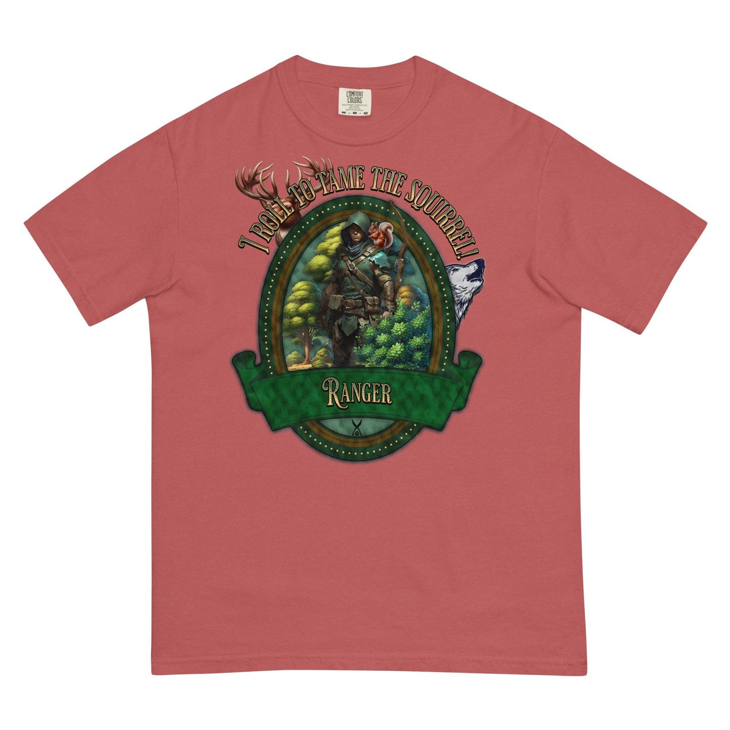 EYNA Emporium - "I Roll to Tame the Squirrel" Ranger Unisex Heavyweight T-Shirt