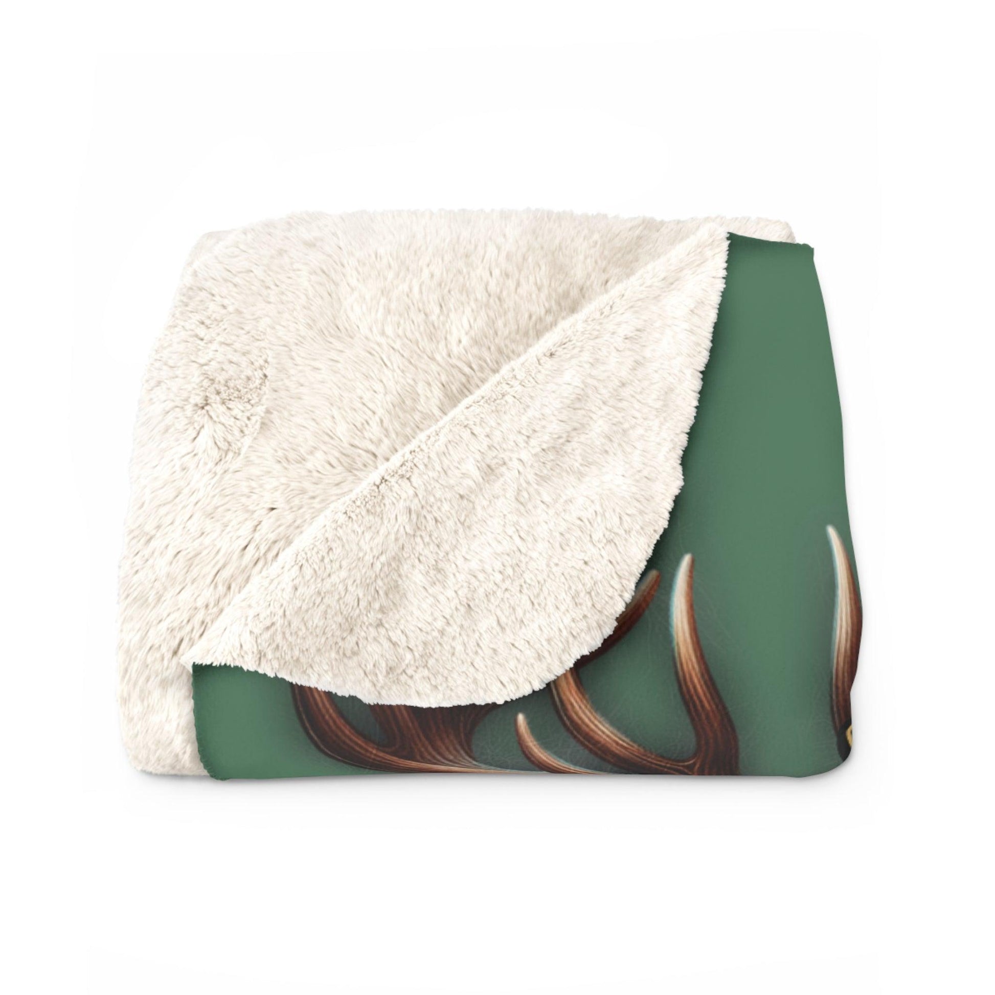 EYNA Emporium - "I Roll to Tame the Squirrel" Sherpa Fleece Blanket - Ranger