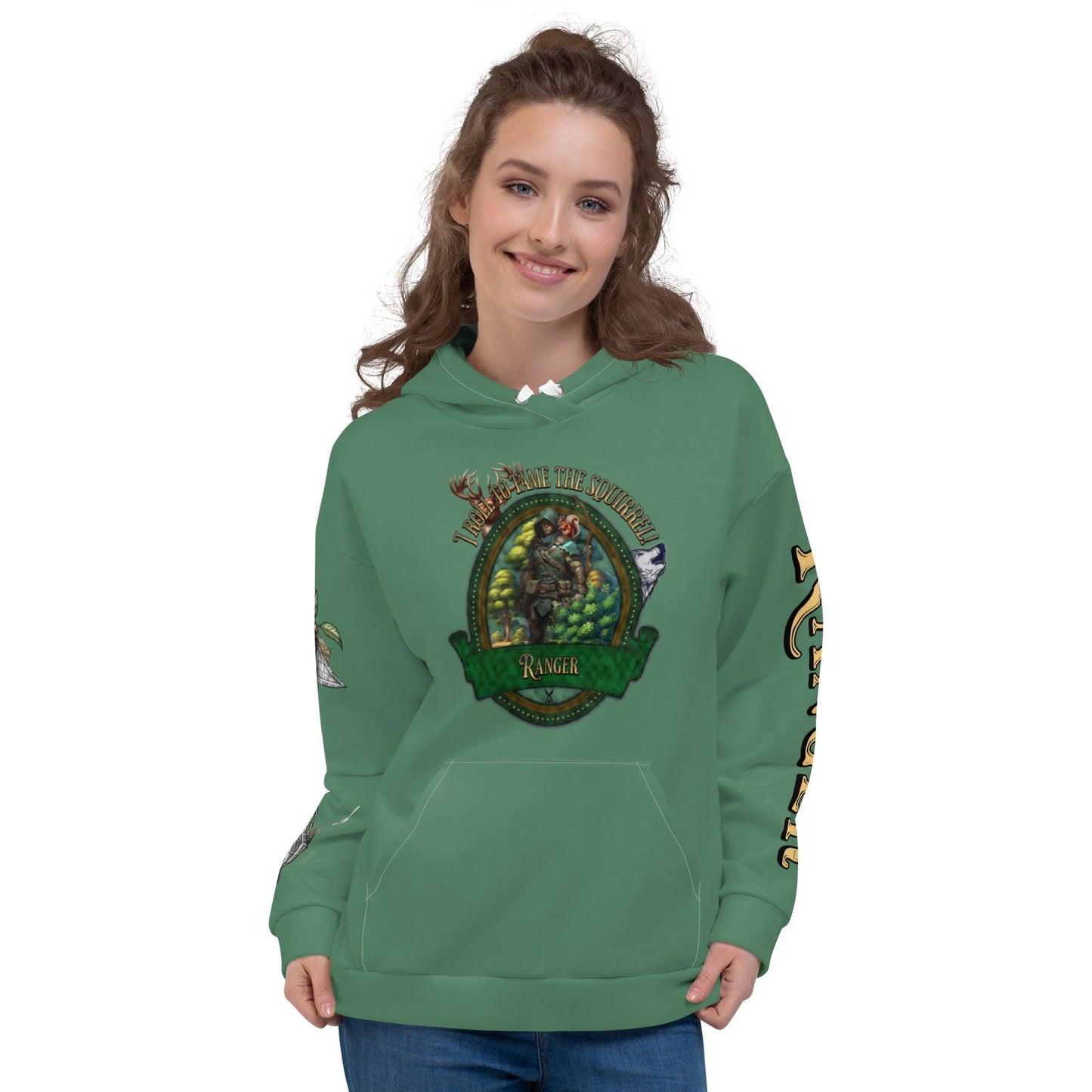 EYNA Emporium - "I Roll to Tame the Squirrel" Unisex Hoodie - Ranger