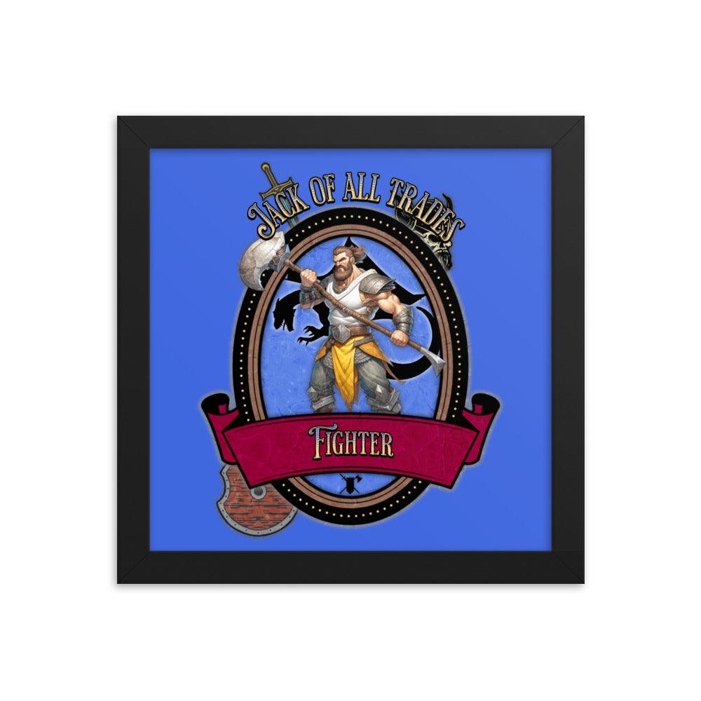 EYNA Emporium - "Jack of All Trades" Ayous Wood Framed Poster - Fighter