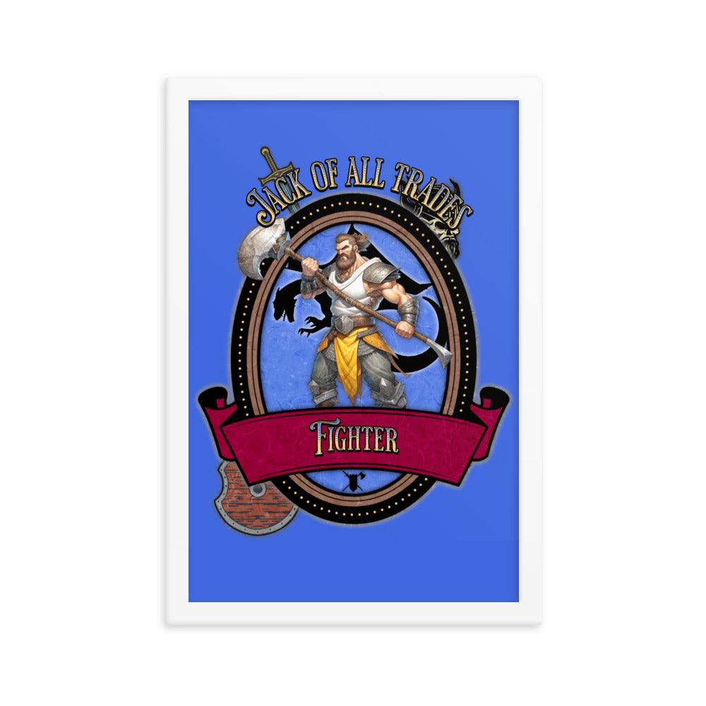 EYNA Emporium - "Jack of All Trades" Ayous Wood Framed Poster - Fighter