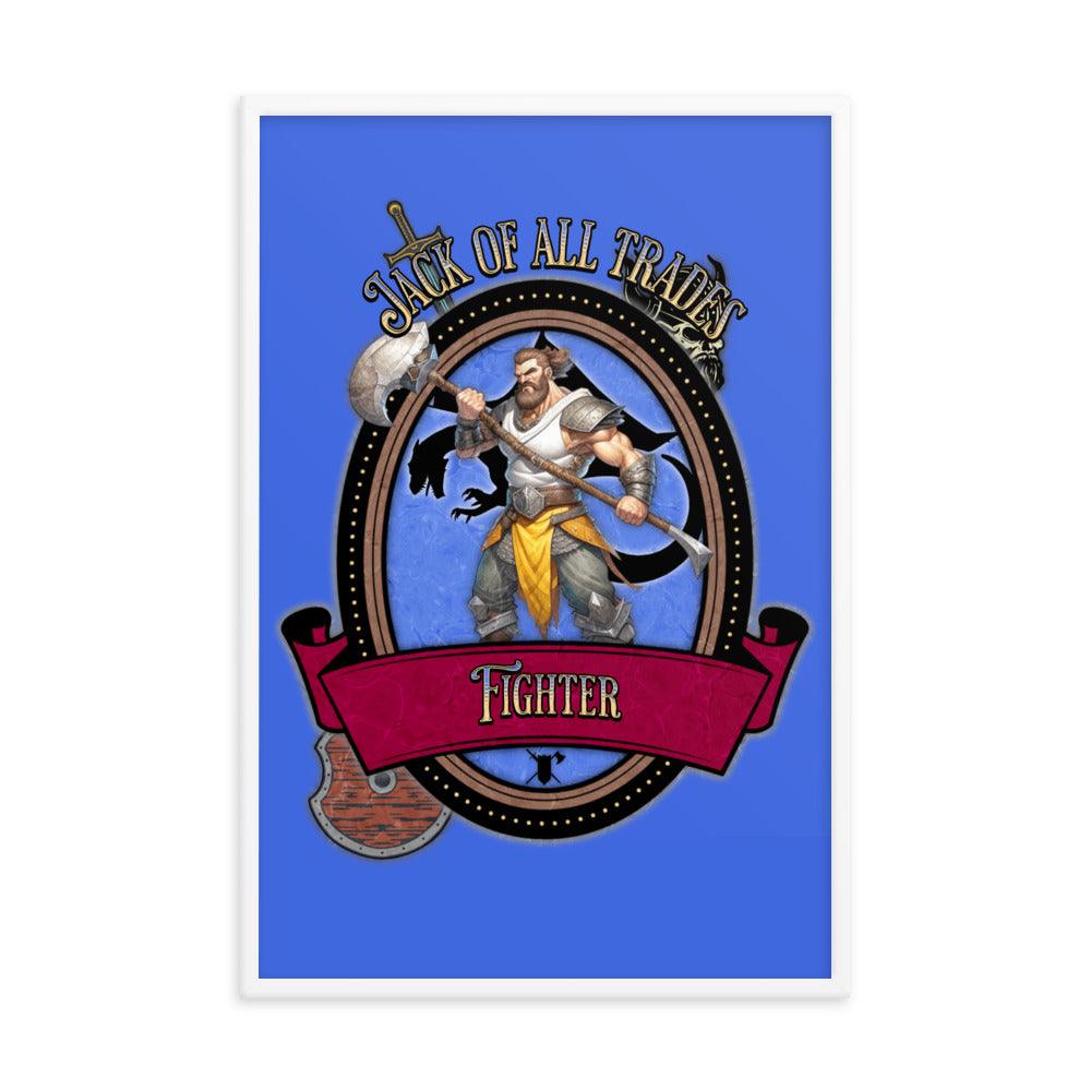 EYNA Emporium - "Jack of All Trades" Ayous Wood Framed Poster - Fighter