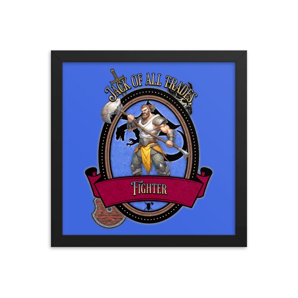 EYNA Emporium - "Jack of All Trades" Ayous Wood Framed Poster - Fighter