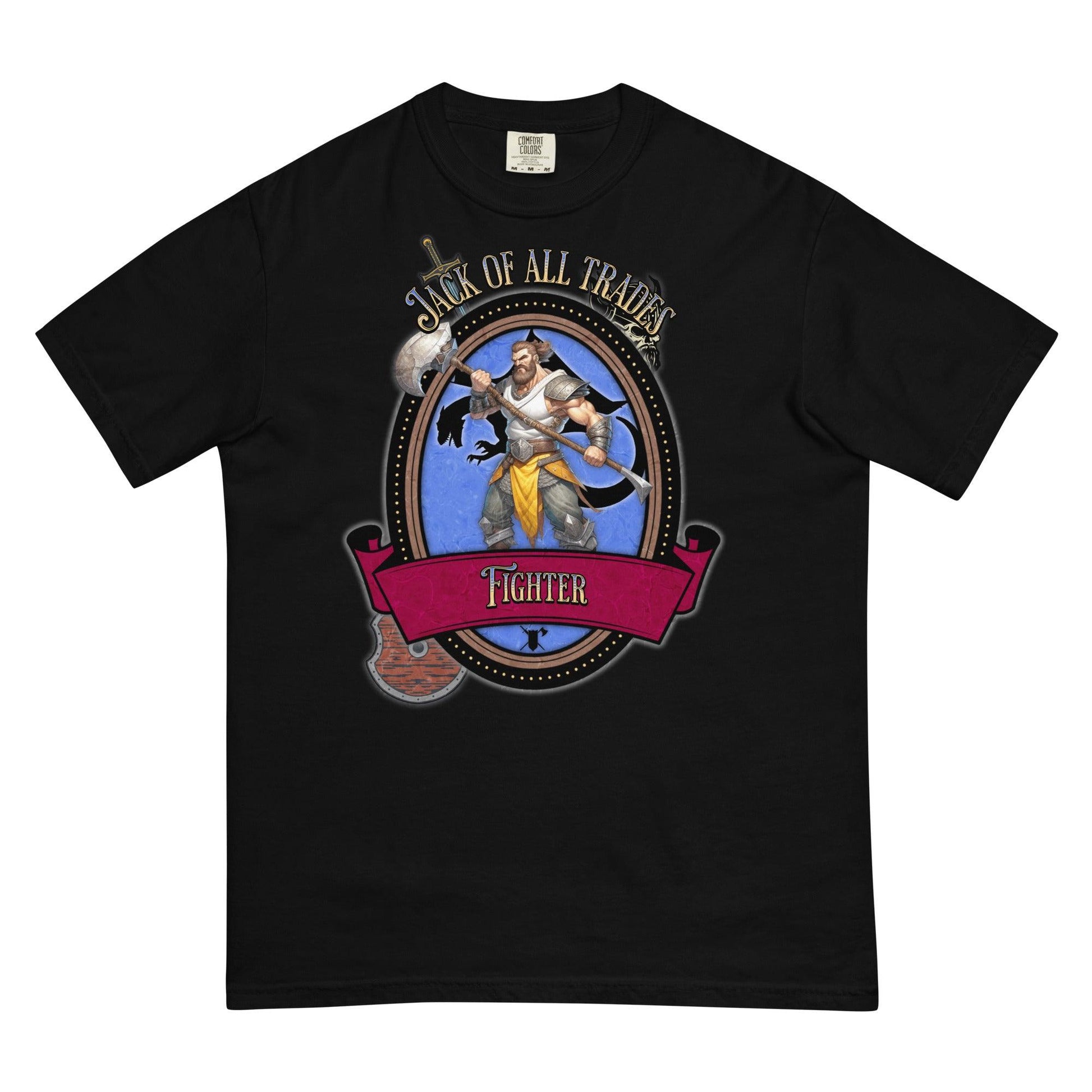 EYNA Emporium - "Jack of All Trades" Fighter Unisex Heavyweight T-Shirt