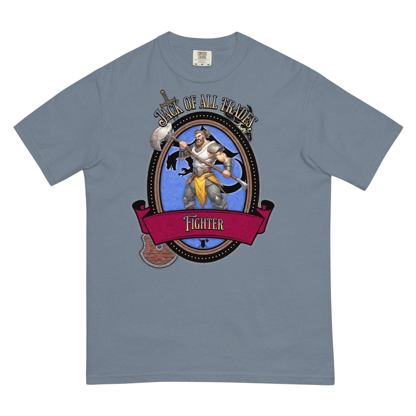 EYNA Emporium - "Jack of All Trades" Fighter Unisex Heavyweight T-Shirt