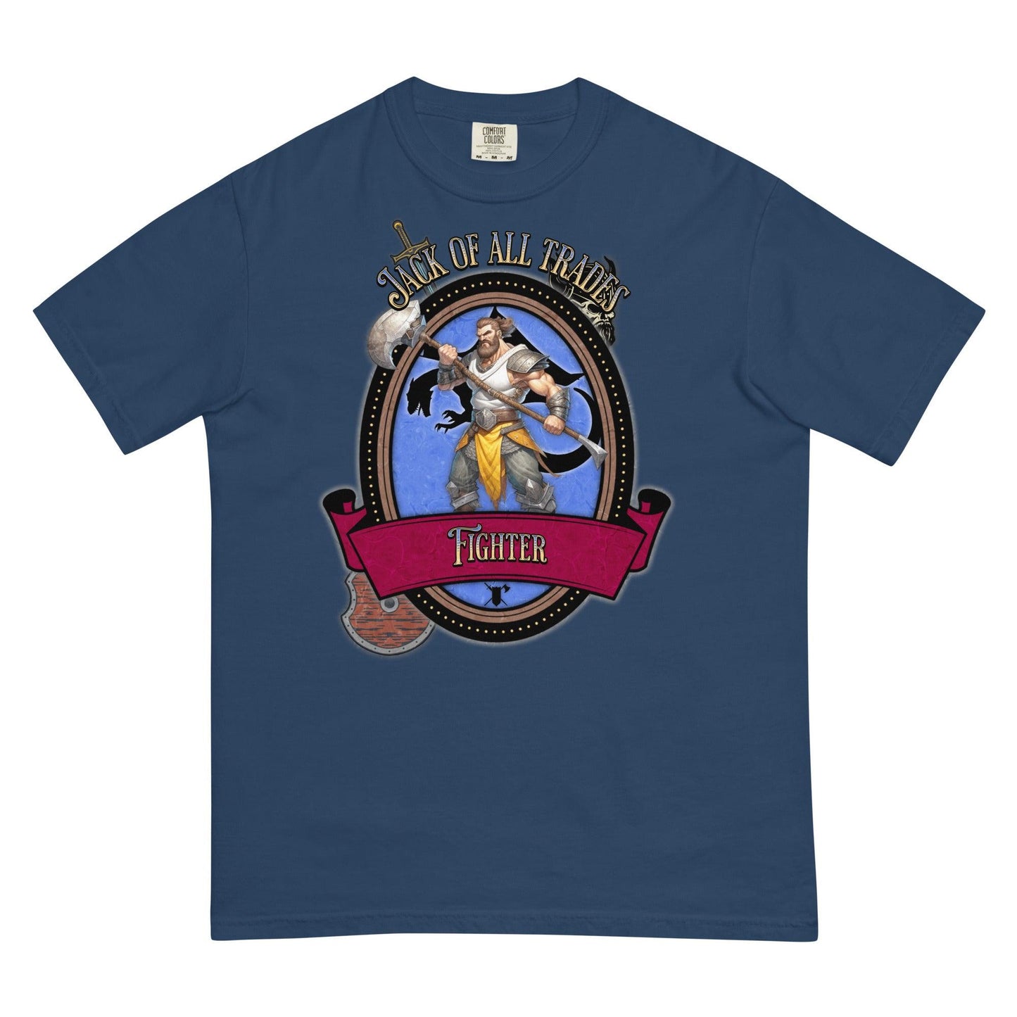 EYNA Emporium - "Jack of All Trades" Fighter Unisex Heavyweight T-Shirt