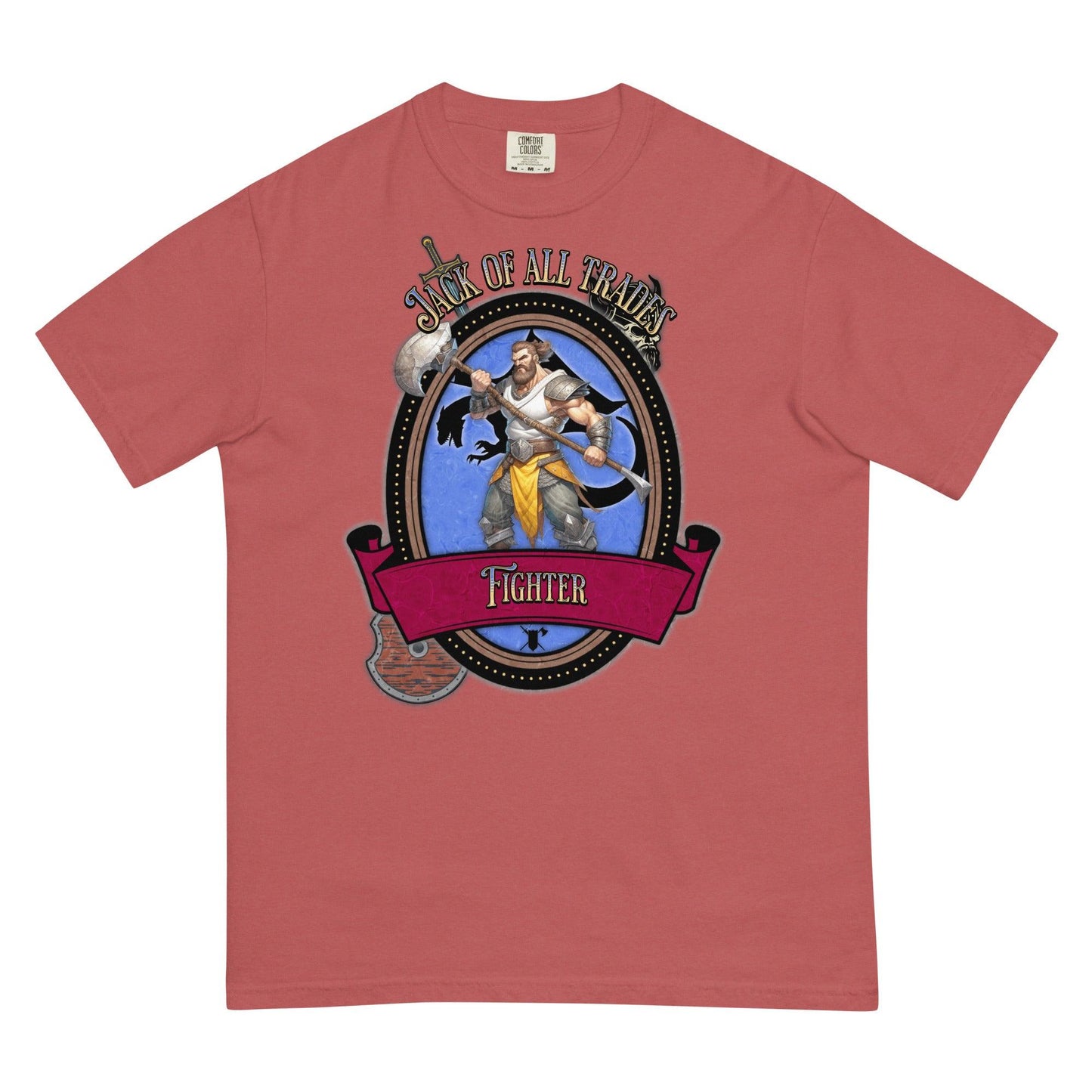 EYNA Emporium - "Jack of All Trades" Fighter Unisex Heavyweight T-Shirt