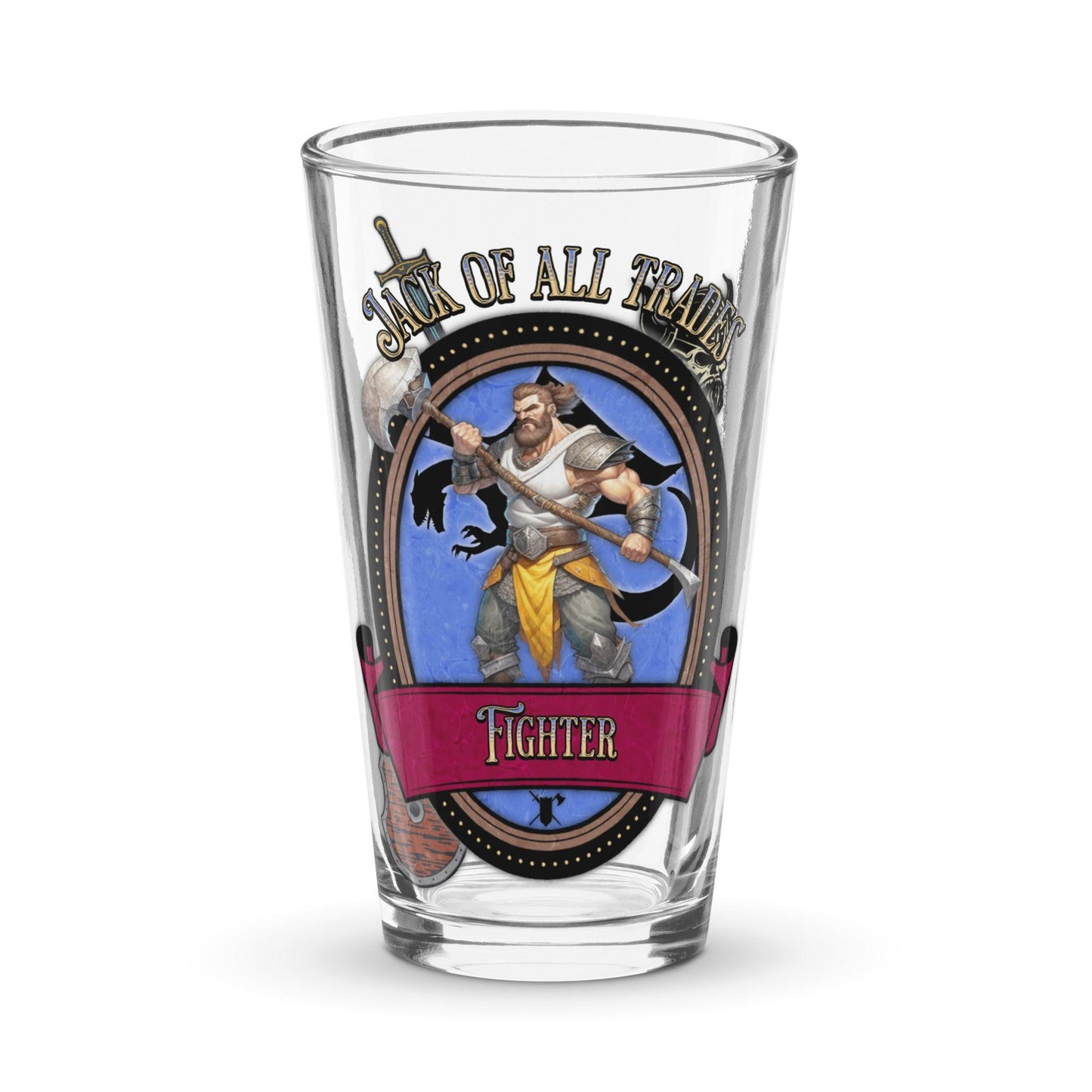 EYNA Emporium - "Jack of All Trades" Shaker Pint Glass - Fighter