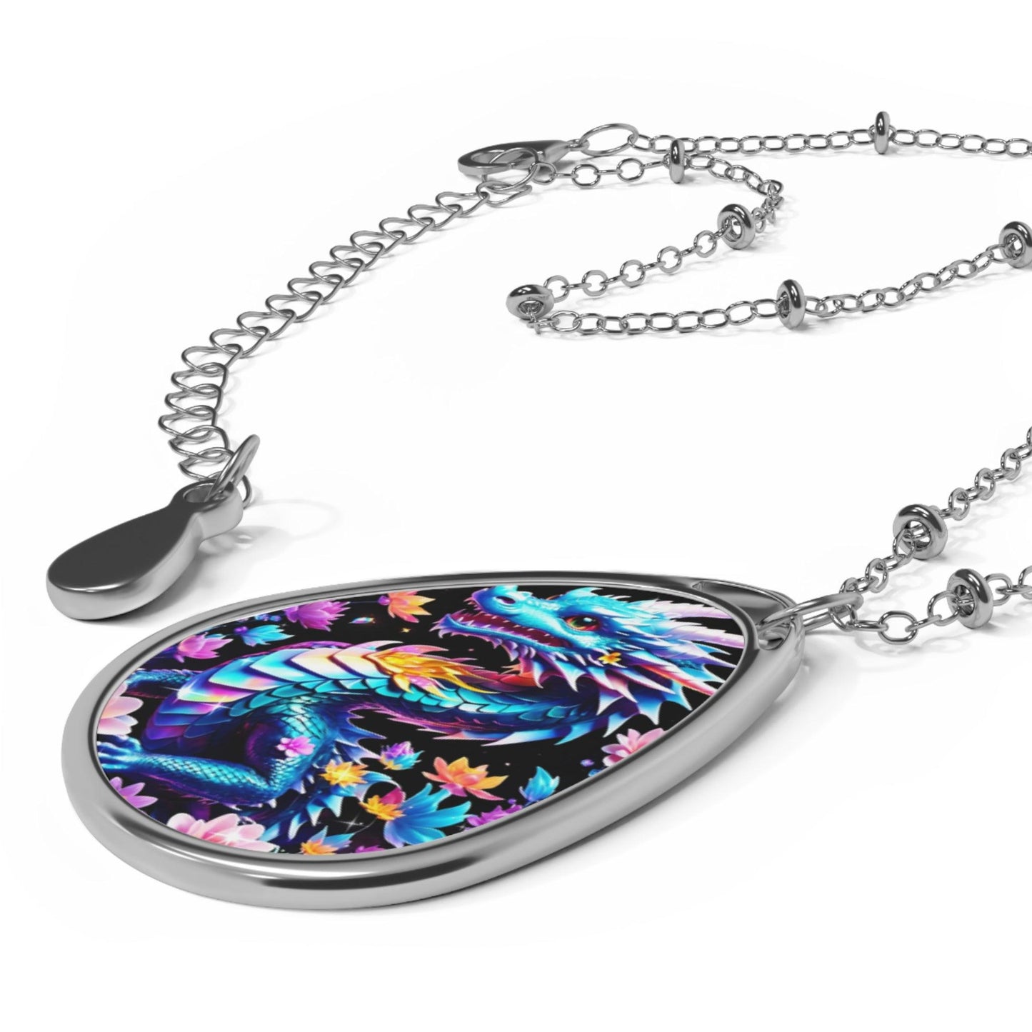 EYNA Emporium - "Kawaii Dragon" Oval Necklace