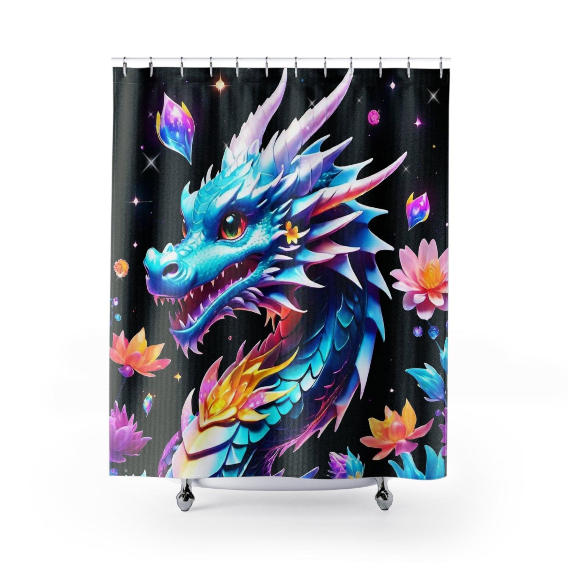 EYNA Emporium - "Kawaii Dragon" Shower Curtains