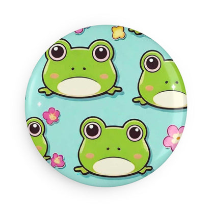 EYNA Emporium - "Kawaii Love Frog" Button Magnet, Round (1 & 10 pcs)