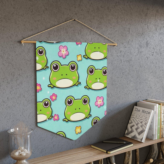 EYNA Emporium - "Kawaii Love Frog" Pennant