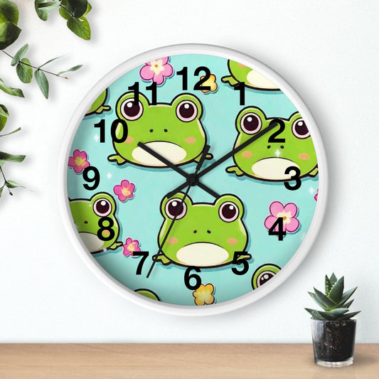 EYNA Emporium - "Kawaii Love Frog" Wall Clock