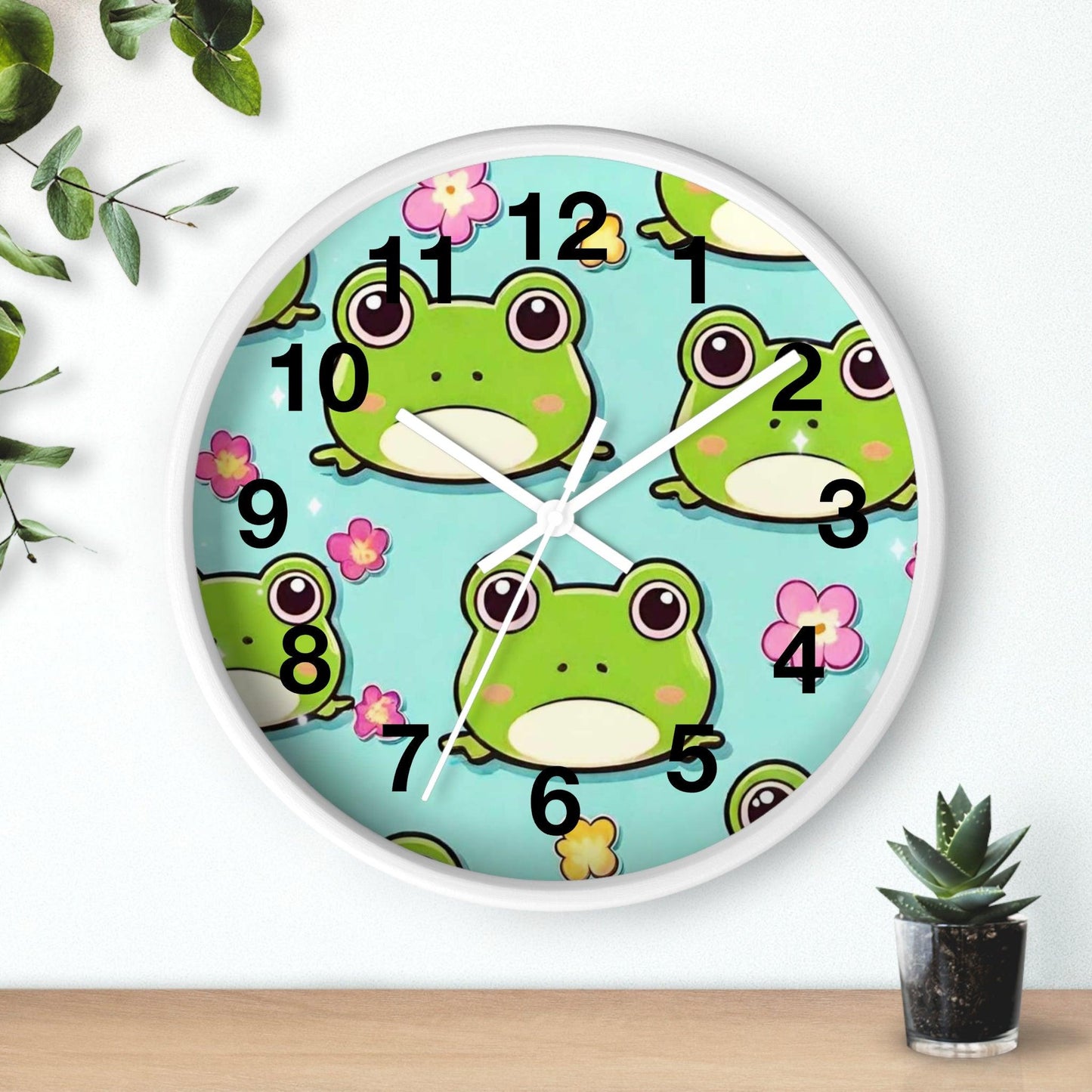 EYNA Emporium - "Kawaii Love Frog" Wall Clock