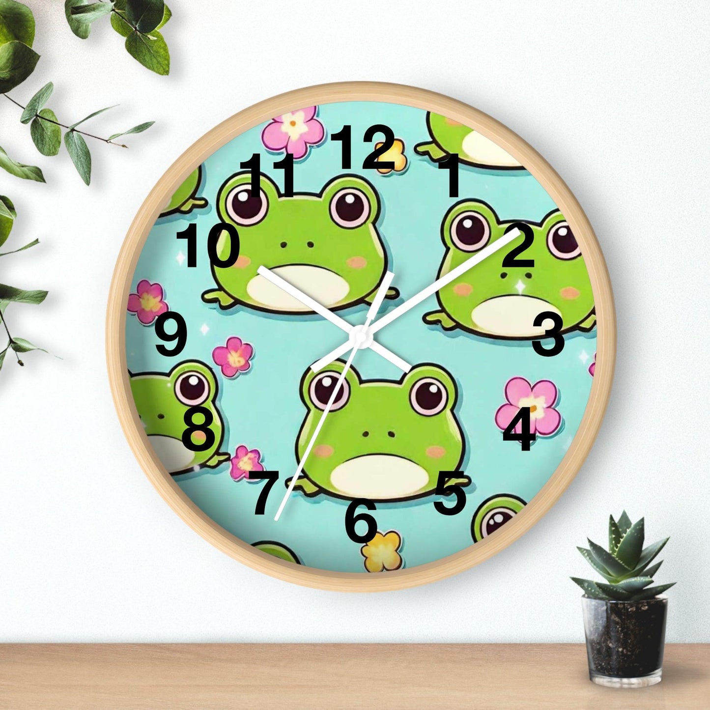 EYNA Emporium - "Kawaii Love Frog" Wall Clock