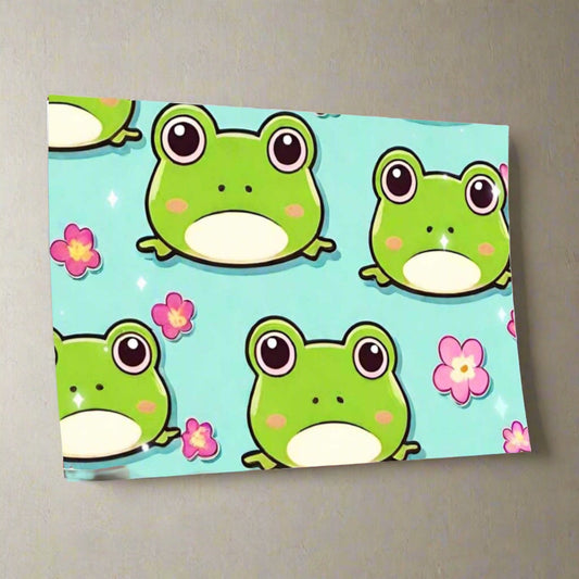 EYNA Emporium - "Kawaii Love Frog" Wall Decals