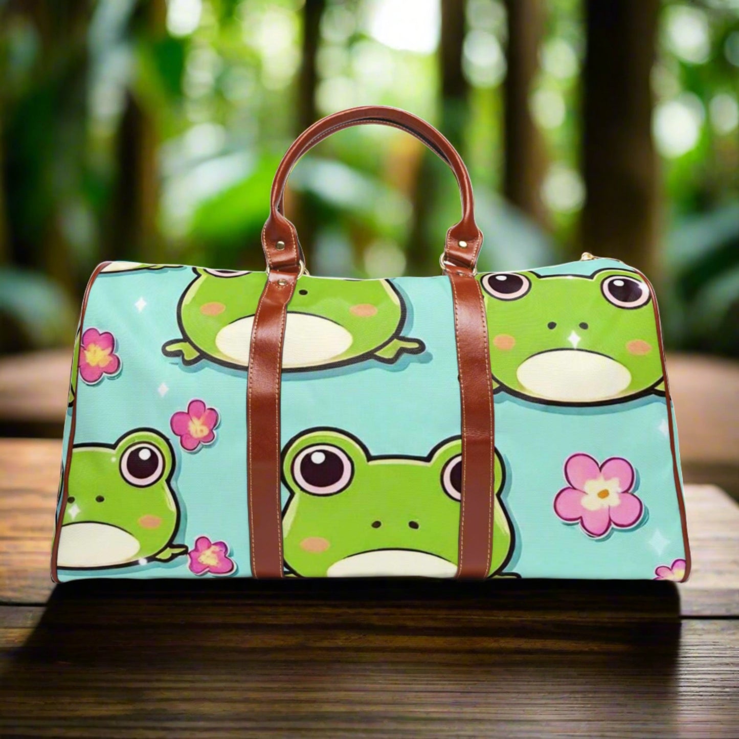 EYNA Emporium - "Kawaii Love Frog" Waterproof Travel Bag