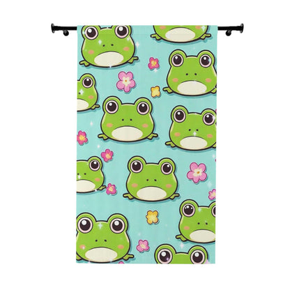 EYNA Emporium - "Kawaii Love Frog" Window Curtains (1 pc.)