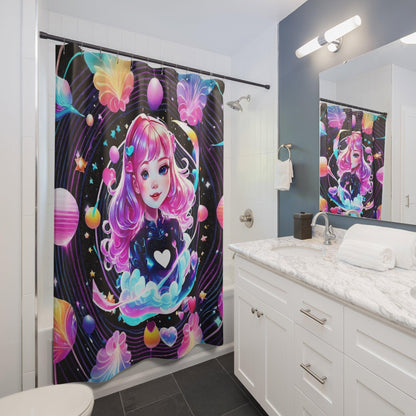 EYNA Emporium - "Kawaii Outer Space" Shower Curtains