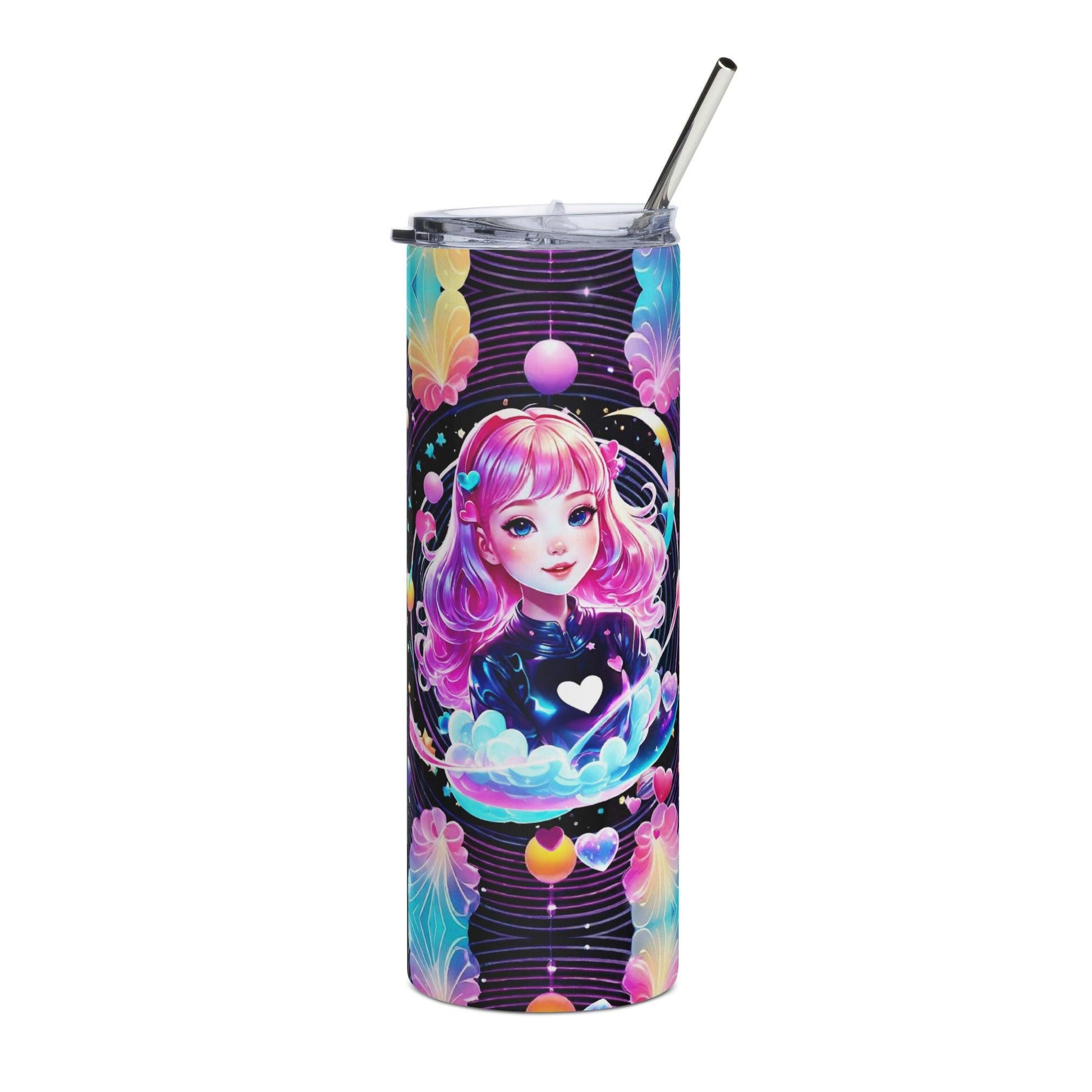 EYNA Emporium - "Kawaii Shimmering Cutie" Stainless Steel Tumbler