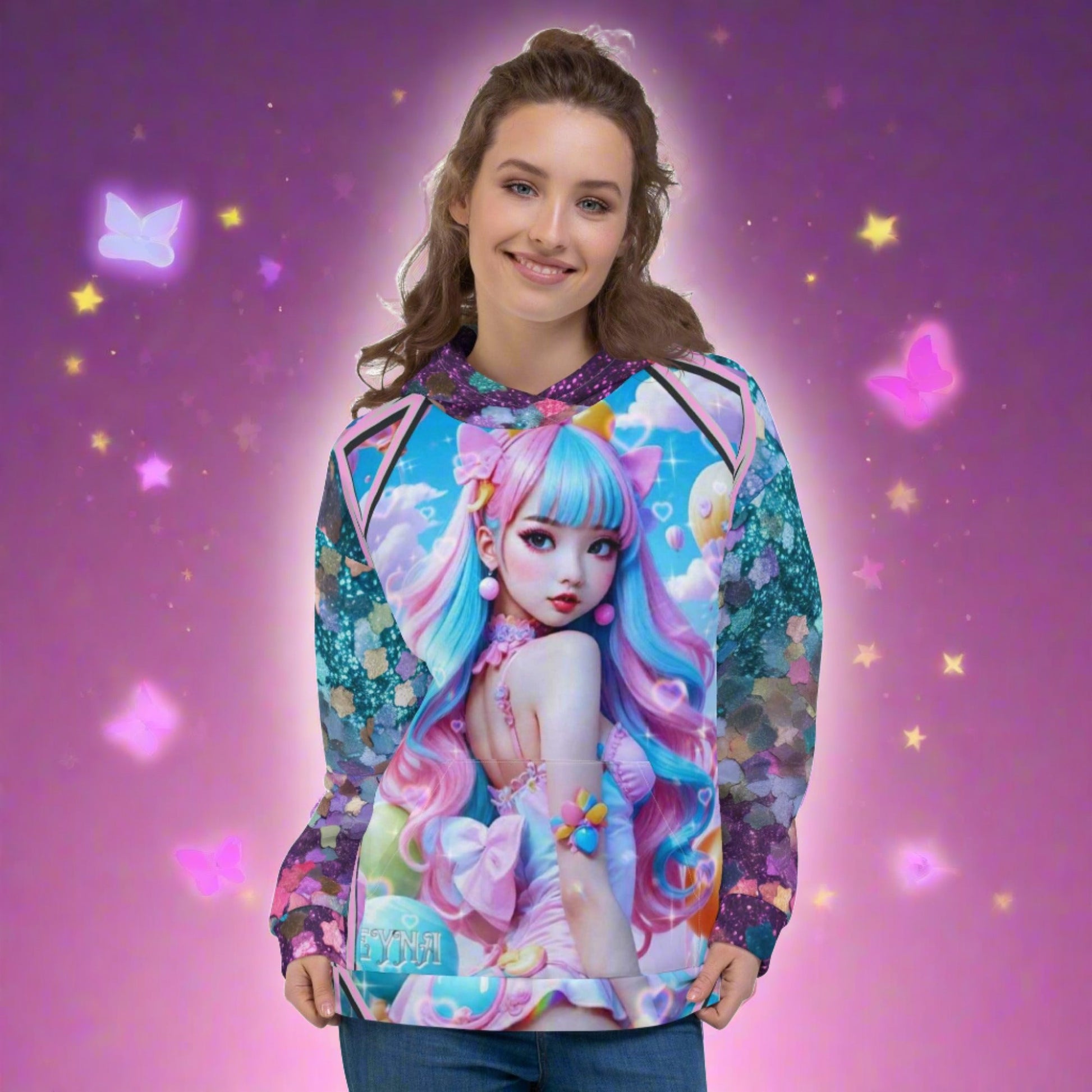 EYNA Emporium - Kawaii Shimmering Cutie Unisex Hoodie