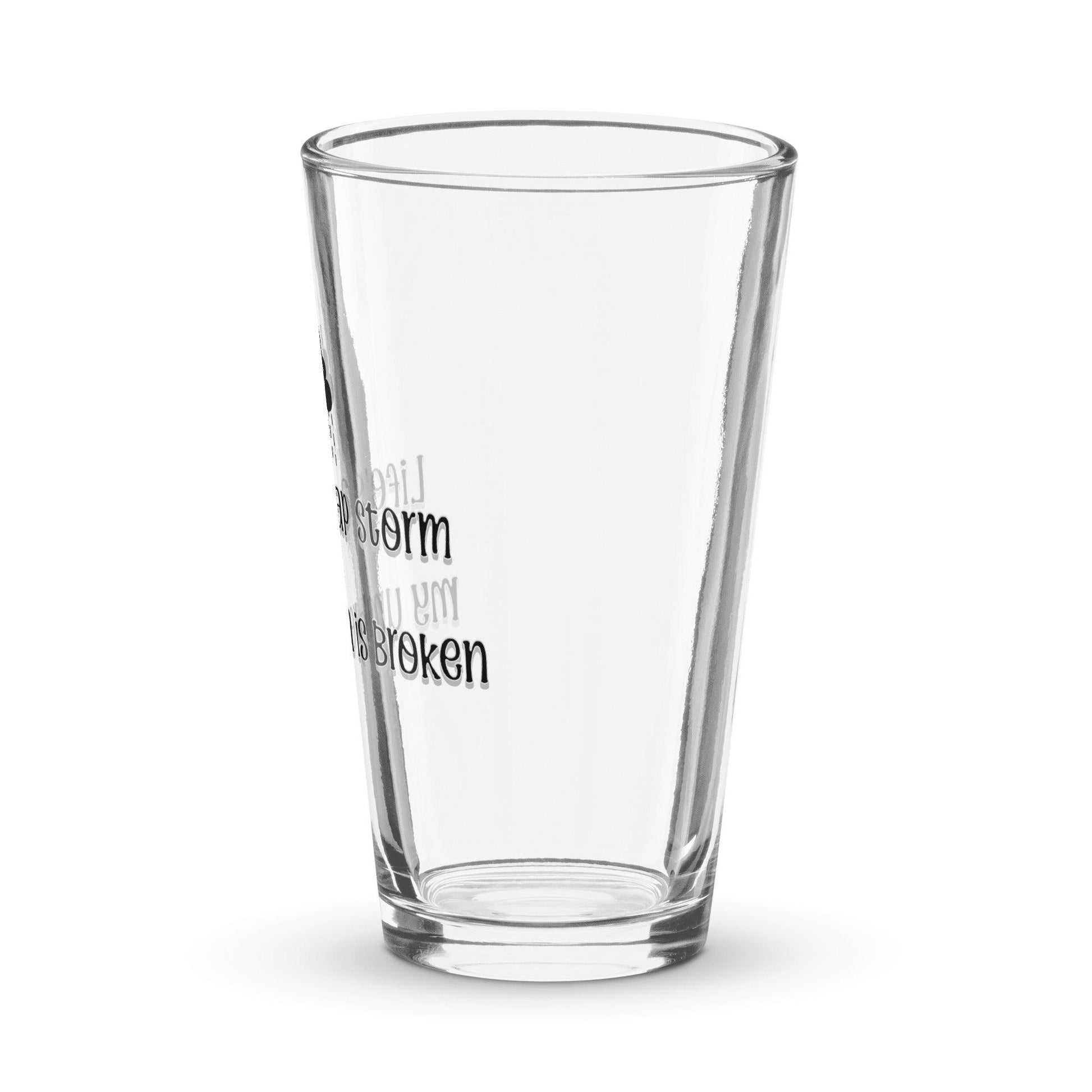 EYNA Emporium - "Life's a Crap Storm" Shaker Pint Glass