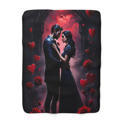 EYNA Emporium - "Love in Darkness" Sherpa Fleece Blanket