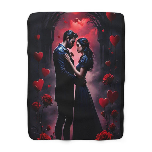 EYNA Emporium - "Love in Darkness" Sherpa Fleece Blanket