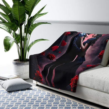 EYNA Emporium - "Love in Darkness" Sherpa Fleece Blanket