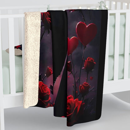 EYNA Emporium - "Love in Darkness" Sherpa Fleece Blanket