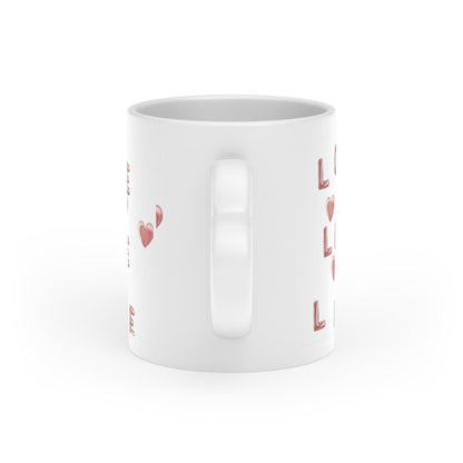 EYNA Emporium - "Love in Hand" Heart-Shaped Mug