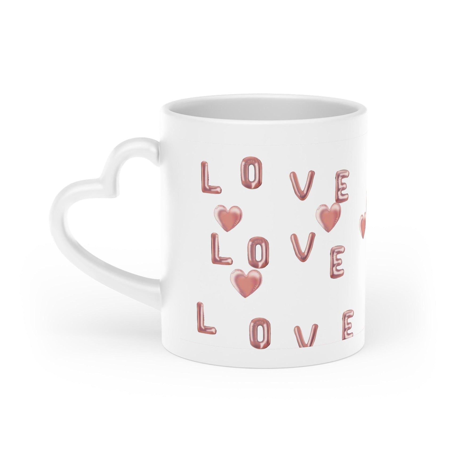 EYNA Emporium - "Love in Hand" Heart-Shaped Mug