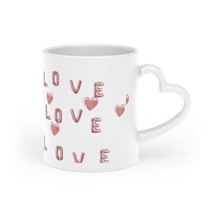 EYNA Emporium - "Love in Hand" Heart-Shaped Mug