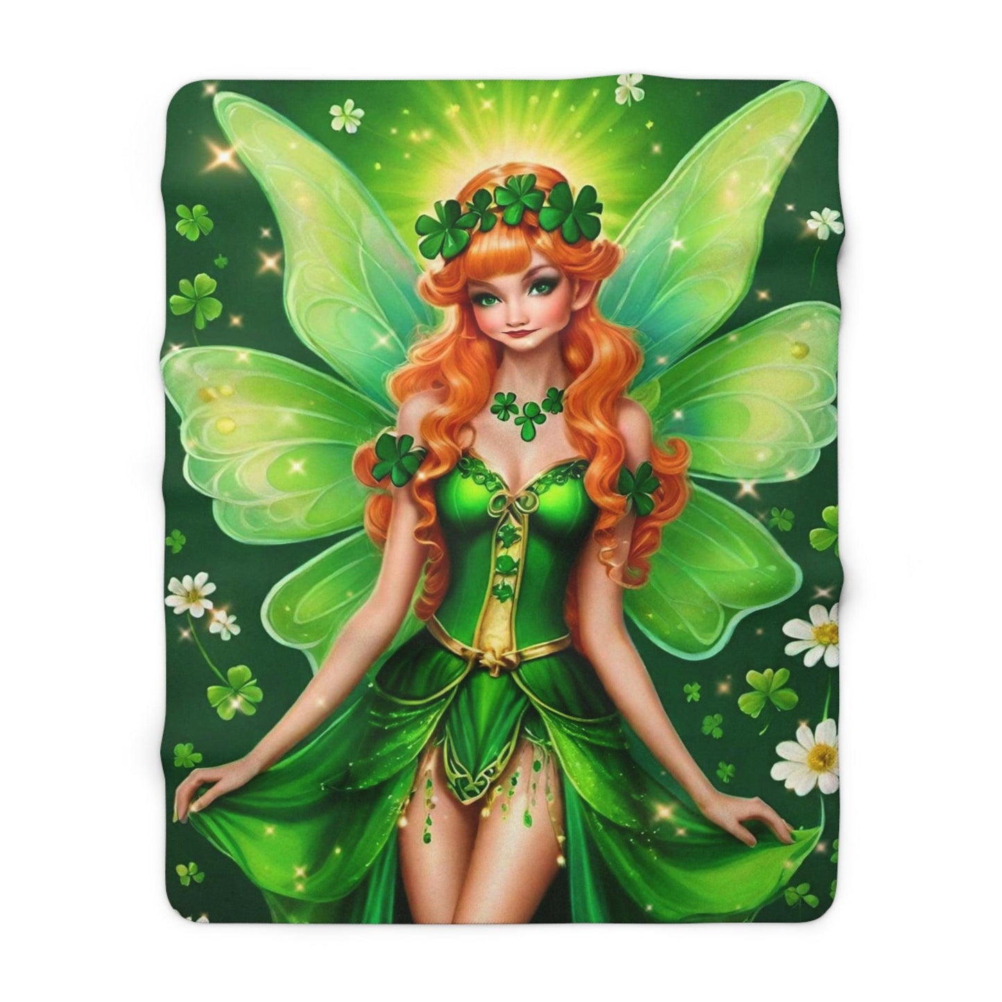 EYNA Emporium - "Luck be a Fairy" Sherpa Fleece Blanket