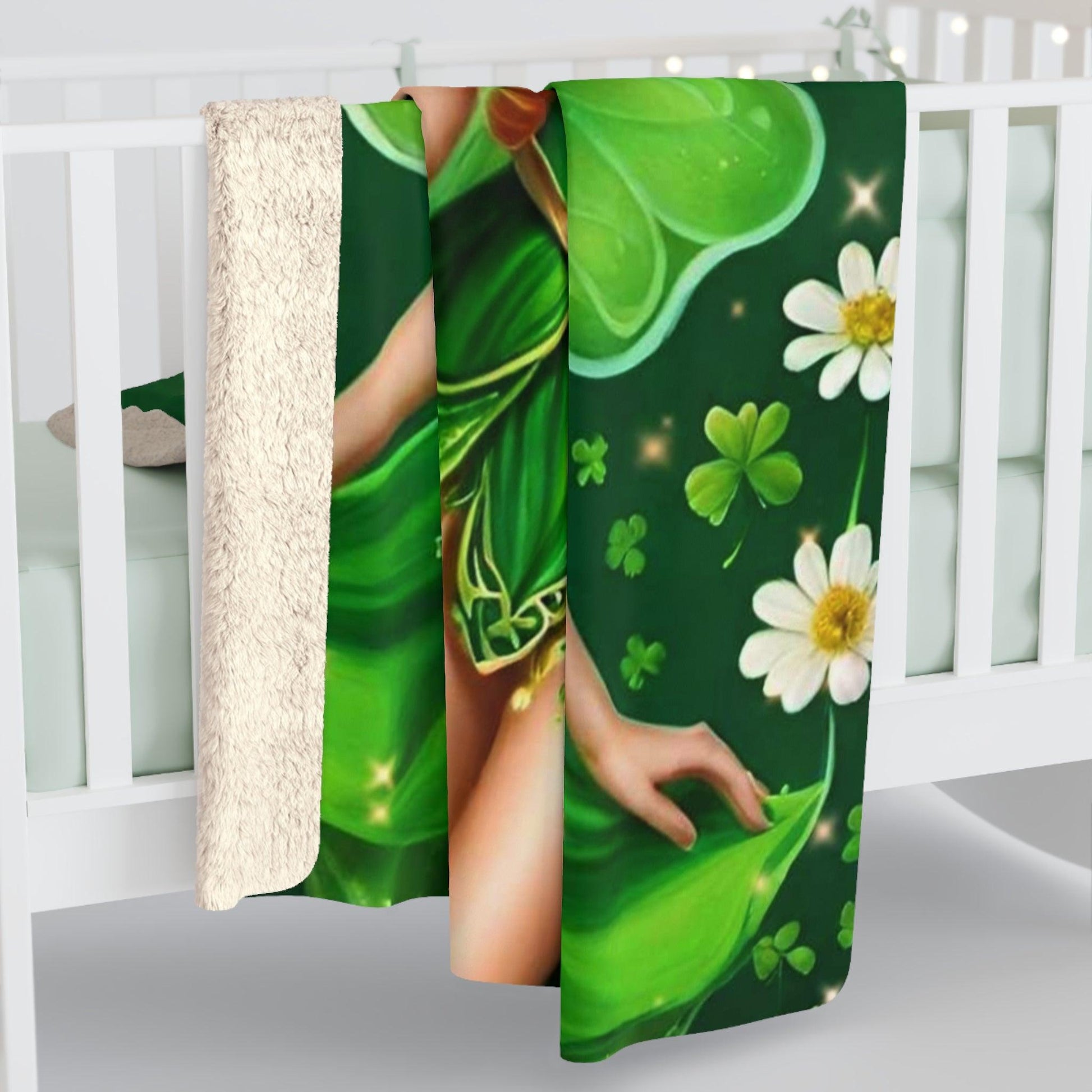 EYNA Emporium - "Luck be a Fairy" Sherpa Fleece Blanket