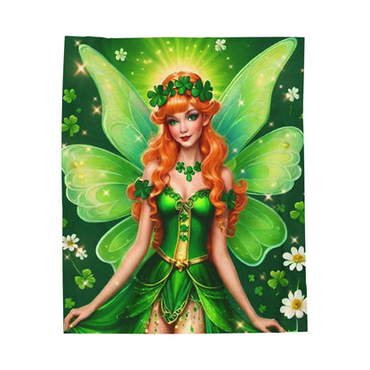 EYNA Emporium - "Luck be a Fairy" Velveteen Plush Blanket