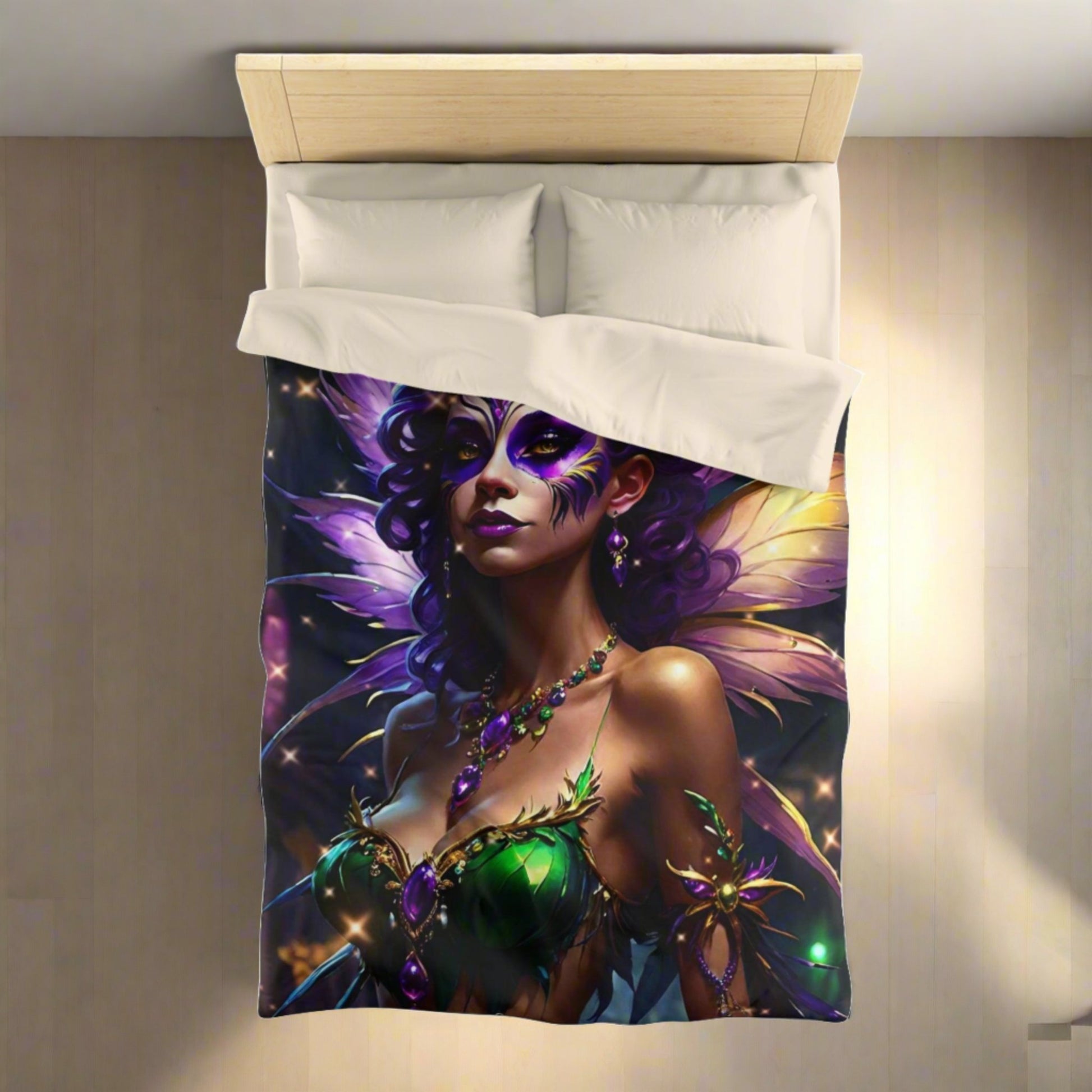 EYNA Emporium - "Mardi Gras Fairy Cabaret " Microfiber Duvet Cover