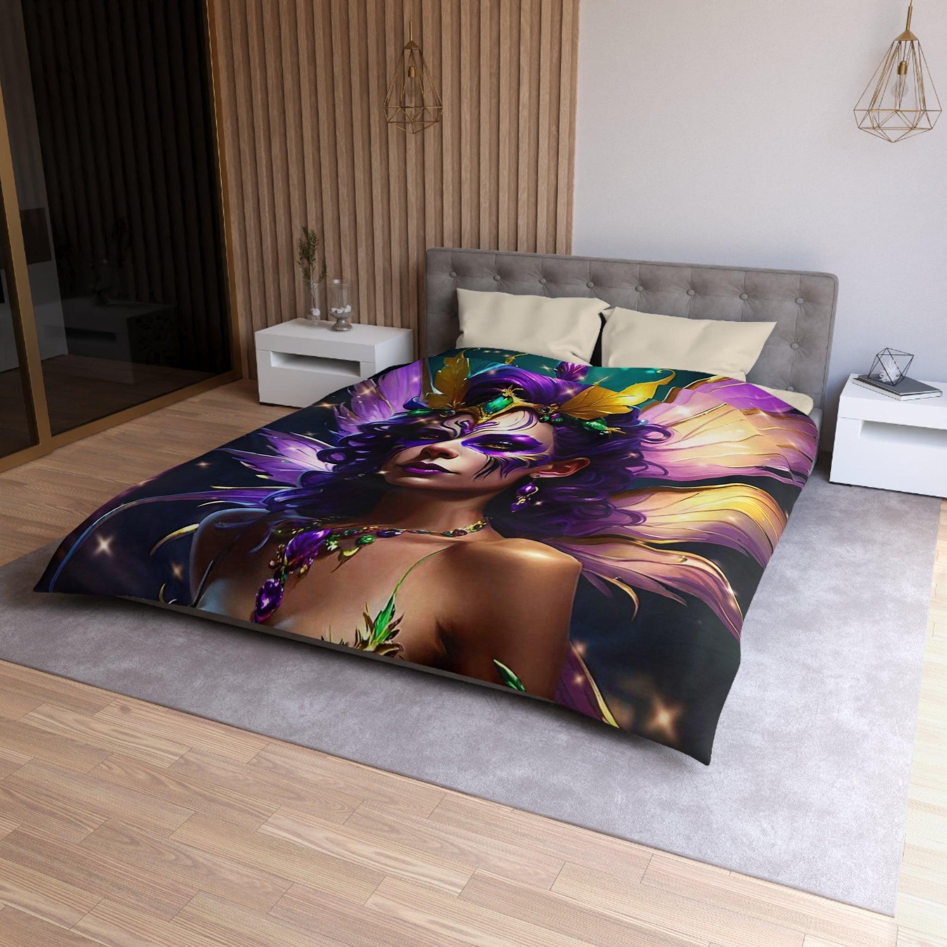 EYNA Emporium - "Mardi Gras Fairy Cabaret " Microfiber Duvet Cover