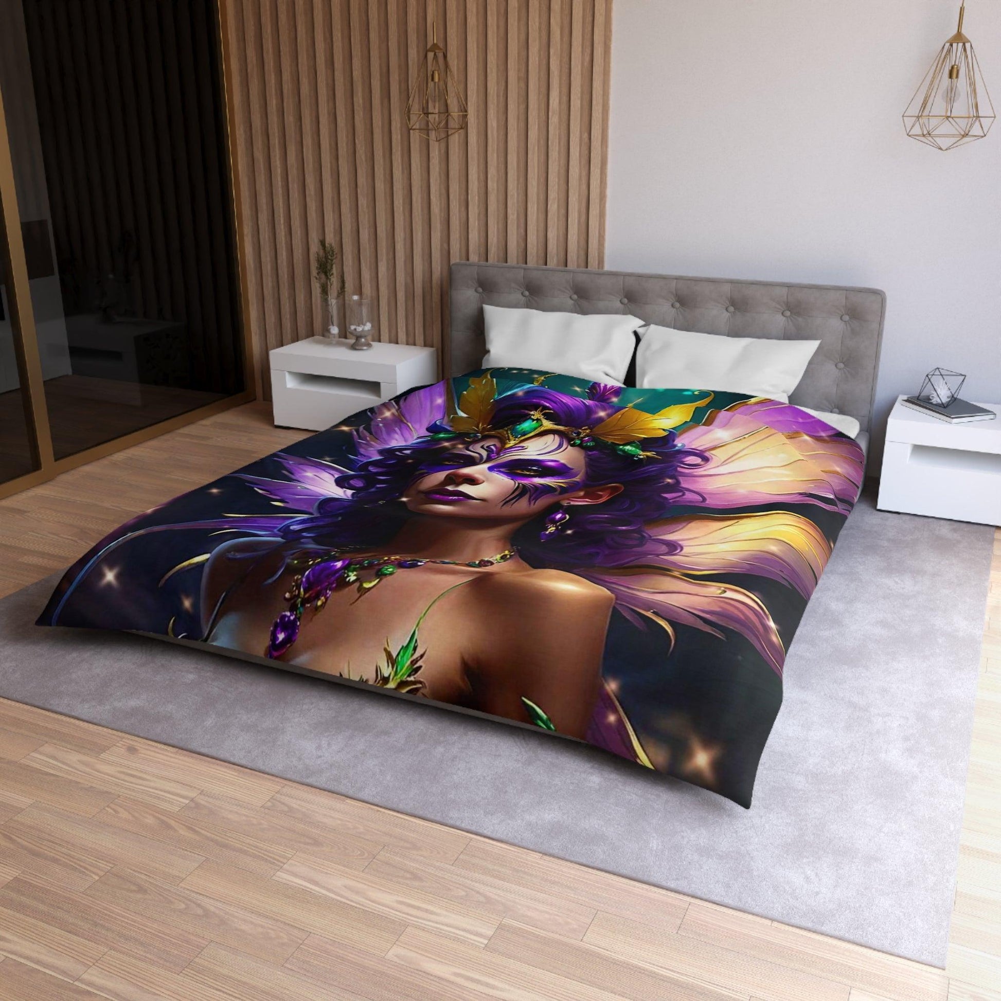 EYNA Emporium - "Mardi Gras Fairy Cabaret " Microfiber Duvet Cover